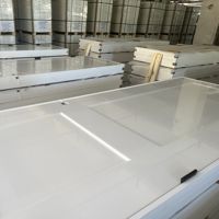 Portes intérieures modernes en bois pré-assemblées pour l'Amérique du Nord, portes en MDF apprêtées blanches, style Shaker