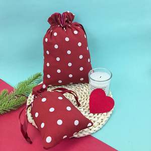 Wholesale Customized Recyclable Cotton Pouch Handheld Storage Pouch Inner Drawstring for Cosmetics Wedding Necklaces Gemstones - Product Image 6