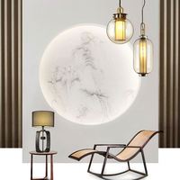 Lampe suspendue globe incandescente en verre de style nordique, taille moyenne, lumière du jour 5000K, IRC élevé 90, incluse