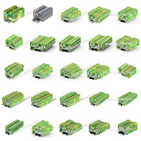 50A alimentation à travers les borniers multiconducteurs multi-niveaux et de terre 1.5 câblage carré connecteur de couleur noire PTTB 1.5/S-PV