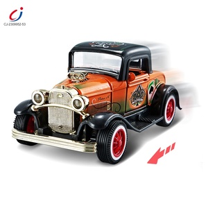 Chengji 1:36, modelo de coche de aleación, juguetes, coches de juguete clásicos, luces geniales Retro, música, modelo fundido a presión, coche de juguete, puerta abierta de Metal, tirar hacia atrás - Product Image 3
