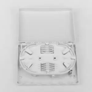Prix usine 4 ports ABS plastique FTTH bureau Fiber optique boîte de terminaison plaque frontale pour la Promotion
