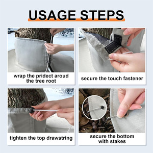Plant Root Insulation Cover Winter Tree Root Protector HDPE Garden Heated Simple Style - Product Image 3