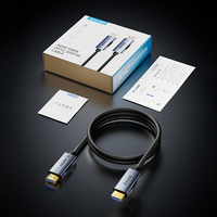Câble HDMI 2.1 en fibre optique 8K 60Hz 48 Gbit/s AOC, cordon optique actif 4K 240Hz HDR dynamique longue distance pour TV, projecteur OEM/ODM