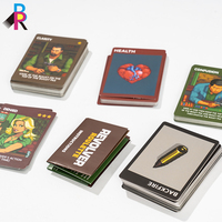 Fabrication sur mesure de boîtes rigides avec couvercle magnétique, impression couleur intégrale du logo du fabricant, jeu de cartes de tarot, cartes de jeu d'affirmation en papier rigide