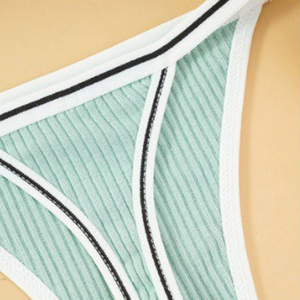 <span class=keywords><strong>Tanga</strong></span> Sexy de algodón transpirable para mujer de fabricante chino, ropa interior de Fitness sin costuras, Sujetador deportivo de punto de tiro bajo - Product Image 3