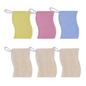 S Shaped Color Doubl Natural Loofah <b>Sponge</b> Pads Cellulose Wood Pulp Biodegradable Kitchen Cleaning Pop up <b>Sponges</b> - Product Image 1