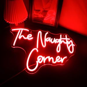 Letrero de Neón Personalizado con la Frase 'The Naughty Corner', Decoración de Pared LED para el Hogar, Habitación Infantil, Sala de Juegos, Dormitorio, Decoración para Fiestas - Product Image 3