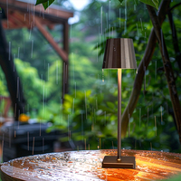Nordique Portable Sans Fil Restaurant Tactile Table Lumière Moderne USB Sans Fil Rechargeable À Piles Led Bureau Lampes De Table