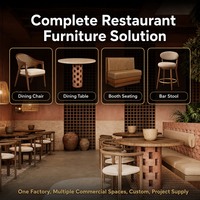 Meubles de restaurant commerciaux sur mesure, banquettes, table et chaises, design moderne en cuir pour café, hôtel, bar