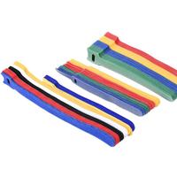Attaches de câbles réutilisables à usage industriel, double face, pour fils et cordons, en nylon, libérables, réglables, avec crochets et boucles dos à dos