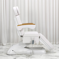 Lit électrique esthétique à 3 moteurs de style européen Salon de beauté Spa Table de massage médical Chaise de podologie pour les traitements de spa du visage