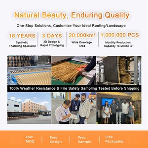 Phong cách truyền thống Trần Tường Ngoài Trời Bao gồm nhân tạo tổng hợp tre mây vật liệu chống thấm chống cháy bảo hành 5 năm - Product Image 6