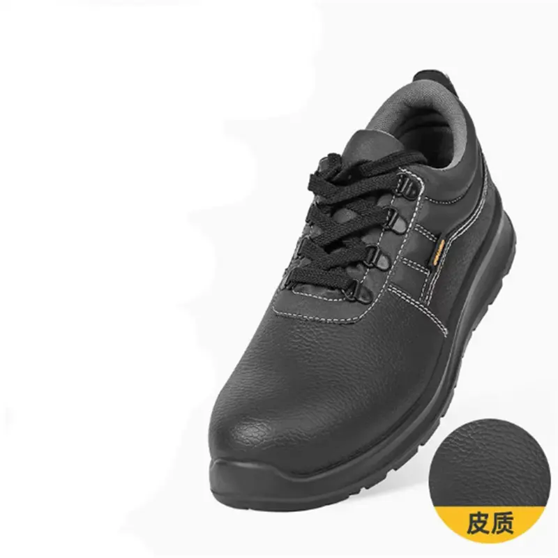 Deli DAAQX45A Tools Labor Protection Shoes Anti-slip Anti-Puncture Manganese Steel Toe Sole Safety Work Shoes Wear-resistant