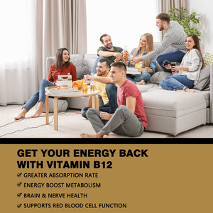 Private Label <b>Vitamin</b> B12 <b>Liquid</b> Drops with <b>Vitamin</b> D3 Support Cell Function Promote Nervous System Health Drops - Product Image 2