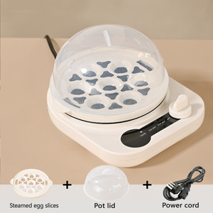 Cuiseur à œufs électrique automatique avec contrôle de la température, boîtier en plastique, 600W, pour 1 à 7 œufs, usage domestique - Product Image 2