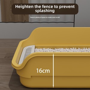 Gros Grand <span class=keywords><strong>Bac</strong></span> À Litière Pour Chat En Plastique <span class=keywords><strong>Pas</strong></span> <span class=keywords><strong>Cher</strong></span> Fournitures Pour Animaux Chiens Chats Toilette avec Caractéristiques Premium - Product Image 4