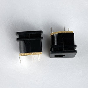 Enchufe de alimentación CC DC015, toma hembra DC-052, 5.5-2.1/2.5mm, pin redondo, instalación en panel cuadrado, salida de fábrica de enchufes CC - Product Image 3