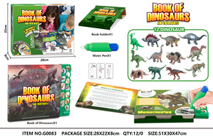 Jouet éducatif en plastique pour enfants bricolage <span class=keywords><strong>livre</strong></span> <span class=keywords><strong>pop</strong></span>-<span class=keywords><strong>up</strong></span> de dinosaure doux jouet fait main silencieux avec autocollant de Cognition anglaise - Product Image 6