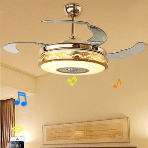 China OEM invisible hoja decorativos salón adjunto <span class=keywords><strong>ventiladores</strong></span> <span class=keywords><strong>de</strong></span> <span class=keywords><strong>techo</strong></span> lámpara <span class=keywords><strong>de</strong></span> luz - Product Image 3
