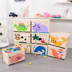 Cajas Plegables para Almacenamiento de Ropa al por Mayor, Caja de Juguetes para Bebés, Contenedor de Tela con Tapa para Niños y Organizador - Product Image 1