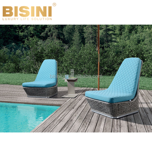 Sillas Colgantes de Mimbre Sintético Negro y Aluminio para Jardín, Patio o Terraza, con Toldo, Hamaca Colgante - Product Image 5