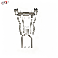 Système d'échappement arrière en acier inoxydable KM Performance avec valve pour BMW M8 F91 F92 S63 4.4T V8, embouts en carbone, mise à niveau Catback