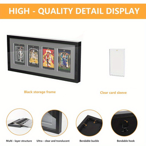 Thiết kế mới uv-bảo vệ rõ ràng Acrylic khung với chống trộm có thể khóa tường-mount hiển thị trường hợp cho bóng chày & Hockey thể thao thẻ - Product Image 6