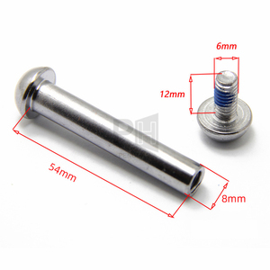 <span class=keywords><strong>Vis</strong></span> de fixation professionnelle pour roulettes avant, boulons de tige, patch en nylon, <span class=keywords><strong>vis</strong></span> hexagonale en acier inoxydable M6*54MM pour fauteuil roulant - Product Image 2