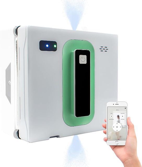 Electric Window Cleaning Robot with Z-N Path Automatic Outdoor/Indoor Glass Cleaner for High-Rise Windows