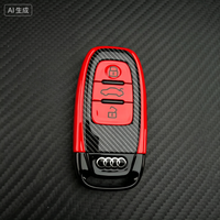 Personalización de Fundas para Llaves de Audi A4-A8 para Reequipamiento/Actualización, Opción Graffiti con Imágenes Personalizadas a Mano