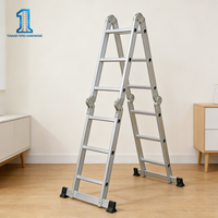 Échelle pliante multifonction en aluminium |   Échelle télescopique en A pour la maison et la construction |   Escalier portable antidérapant