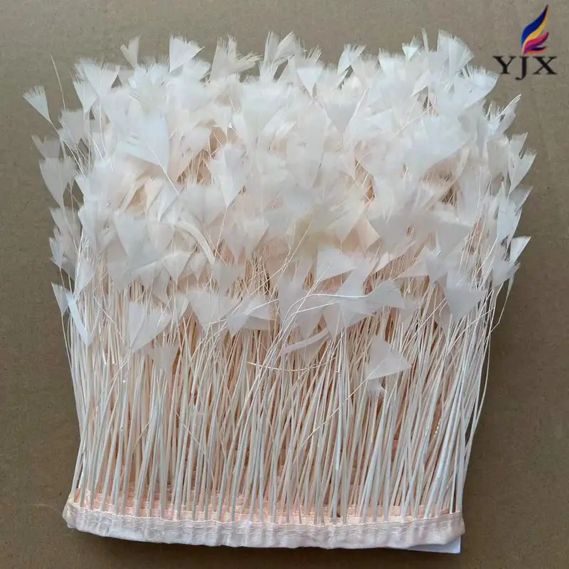Manufacturer direct sales Dyed Turkey Feathers Trimming Fring DIY Dress Sewing Crafts Costumes Decoration