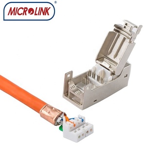 RJ45 CAT7 90 độ toolless Keystone mô-đun <span class=keywords><strong>Krone</strong></span> nữ nối Modular Jack kẽm Die-cast Nickel mạ nhà ở - Product Image 6