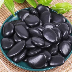 Natural Black Color River Stone Pebble For Garden Decoration Factory Price