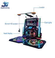 Machine de jeu d'arcade simulateur de danse VR d'intérieur à monnayeur pour 2 joueurs pour centre commercial en plastique