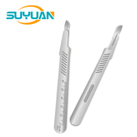 Lame chirurgicale #19 Scalpels dentaires stériles CE Acier de qualité médicale approuvé pour les procédures chirurgicales orales