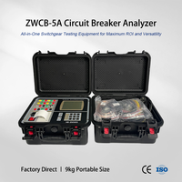 Analizador de Disyuntores Electrónicos ZWCB-5A, Probador de Aparamenta de Alta Tensión para Disyuntores SF6/Vacío/Aceite, Velocidad de Temporización de 12 Canales