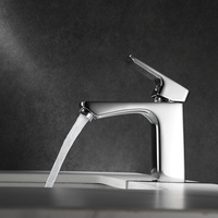 Grifo de Lavabo Cuadrado de Latón Sanitario de una Sola Palanca con Cartucho Cerámico, Diseño de Lujo, de Momali Faucet Factory