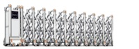 Porte d'entrée escamotable pliante coulissante à télécommande manuelle d'alliage d'aluminium personnalisée pour des tourniquets d'écoles