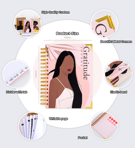 Agenda mensuel A5 personnalisé avec logo imprimé, carnet de notes relié, agenda d'événements et carnet à spirales - Product Image 2
