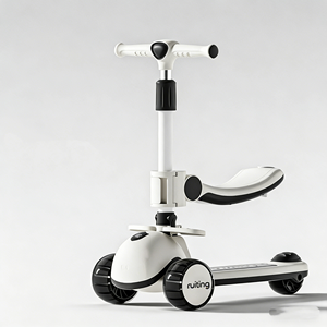 Trottinette pliable pour enfants, garçons et filles, <span class=keywords><strong>avec</strong></span> lumières musicales clignotantes, jouet de voiture à roulettes, trottinette à <span class=keywords><strong>assise</strong></span> - Product Image 1
