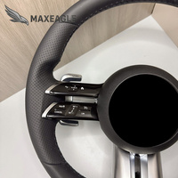 Volant en cuir et fibre de carbone pour modèles Benz C63 A45 E43 S63 G63 G55 W205 W223 W213 W292 W207 W222 W219 AMG GT