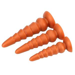 Plug pantat mainan seksi untuk wanita pria masturbasi <span class=keywords><strong>Vagina</strong></span> Super besar silikon Anal seks Dildo besar - Product Image 3