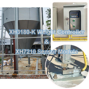 Juego de sensores de carga de silo para aves de corral, báscula digital para silo de piernas, sistema de pesaje automático, kit de celda de peso con controlador Modbus de montaje en panel - Product Image 2