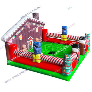 Juegos comerciales de Navidad Plaza de toros inflable Castillo de rebote Toro mecánico inflable - Product Image 1