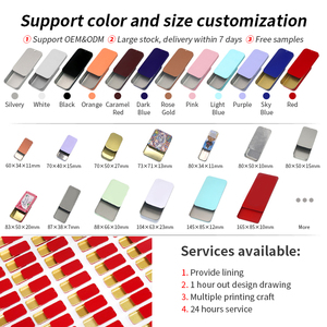 Hộp Thiếc Dập Nổi Nhỏ Rỗng Hộp Đóng Gói Kim Loại Tùy Chỉnh Hộp Thiếc Hình Chữ Nhật Trượt Trơn Hộp Thiếc Kim Loại Bán Sỉ - Product Image 1