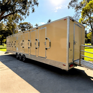 Toilettes publiques portables ADA de 10,5 m, toilettes mobiles de luxe, remorque de toilettes, camping-car, caravane, salle de bain portable - Product Image 1