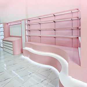 Custom Eco-Friendly LED Lit Personal <b>Care</b> Beauty Accessories Display Cabinet Modern Retail Island Stand Luxury Store Furniture - Product Image 2