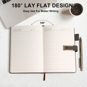 High Quality Magnetic Flap Hard Cover Journal Custom Pu Leather A5 Business Conference <strong>Lined</strong> <strong>Notebook</strong> <strong>Diary</strong> Book for Work - Product Image 4